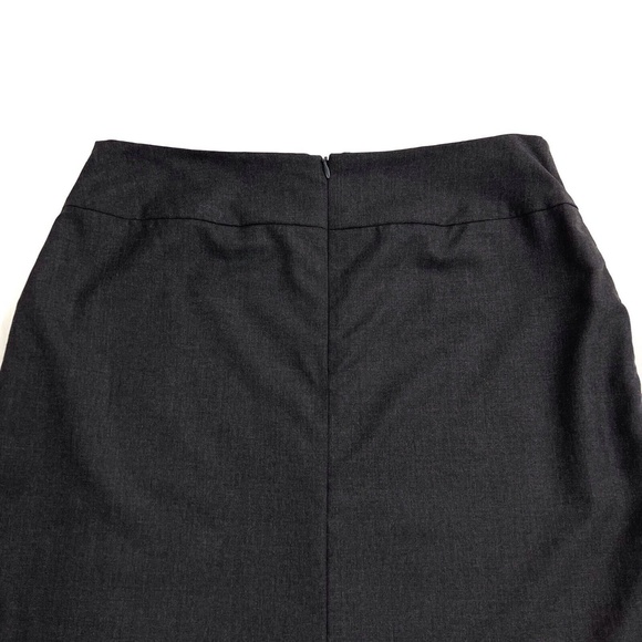Morgane Le Fay Women’s Size Large Dark Grey 100% Wool Made in USA Pencil Skirt - Picture 10 of 12